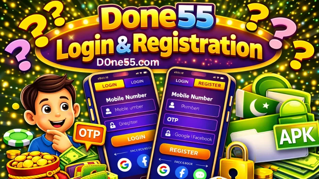 Done55 register and login